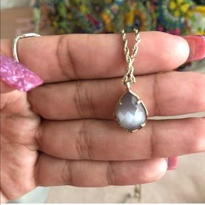 gold longish kendra scott necklace